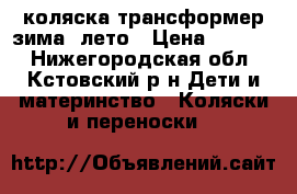коляска трансформер зима -лето › Цена ­ 2 500 - Нижегородская обл., Кстовский р-н Дети и материнство » Коляски и переноски   